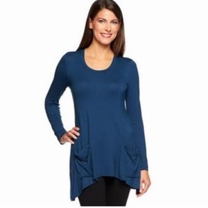 LOGO Lori Goldstein Tunic Top Medium